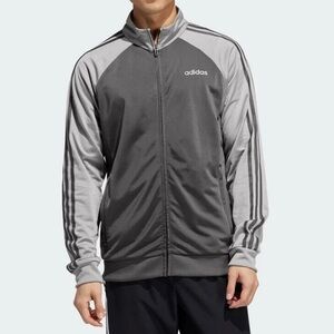ADIDAS Men's Essentials 3 stripes track jacket. XX Large. Grey. NWT.